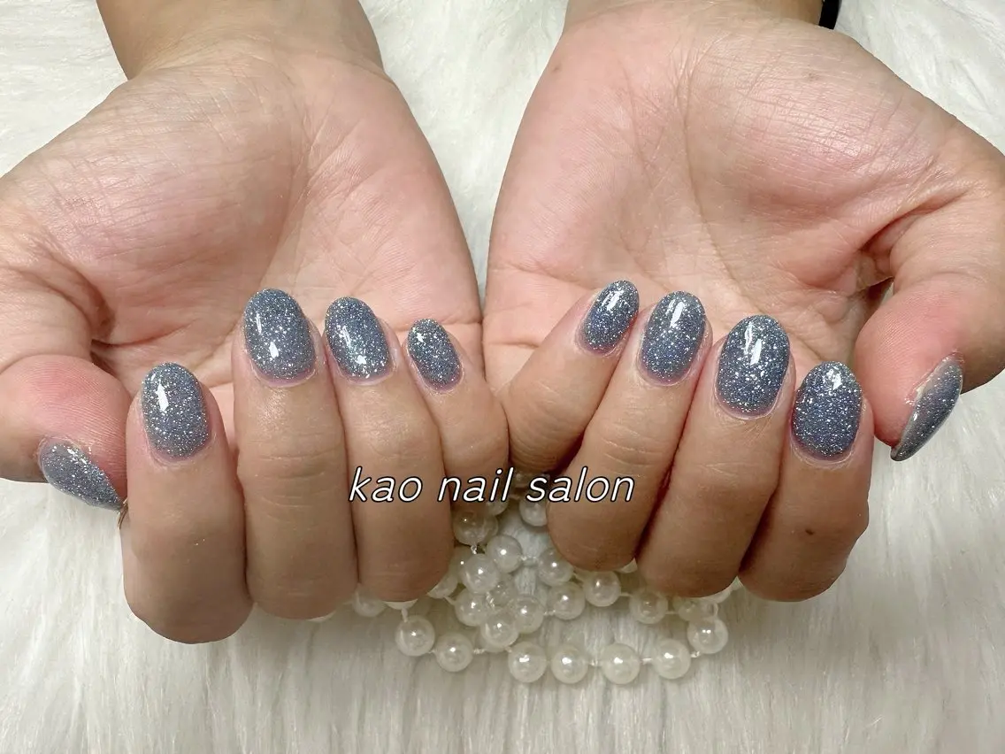 ネイル チークネイル 長さ出し フレンチネイル ジェルネイル ガラスフレンチ ハンドネイル kao nail マグネット/長さだしのネイルデザイン
