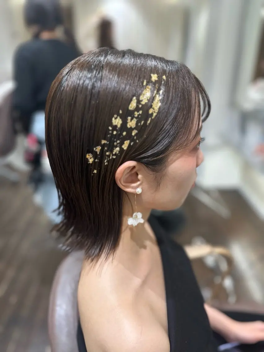 ミディアム ヘアセット 韓国カラーお任せ❤️ アサコサユリ🎀の眉毛・アイブロウイメージ
