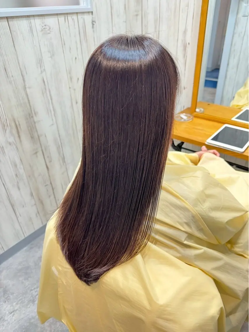 ロング 暖色カラー💞 菊地しおんのヘアスタイル