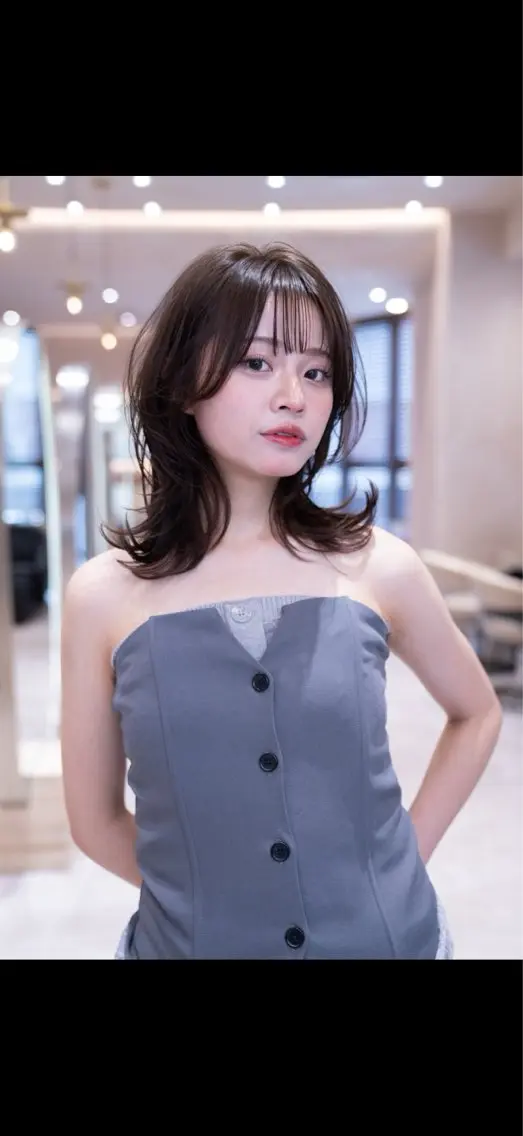 ミディアム カラー カット ヘアカラー トリートメント 🉐レイヤー/塩見 弘樹🉐渋谷のヘアスタイル