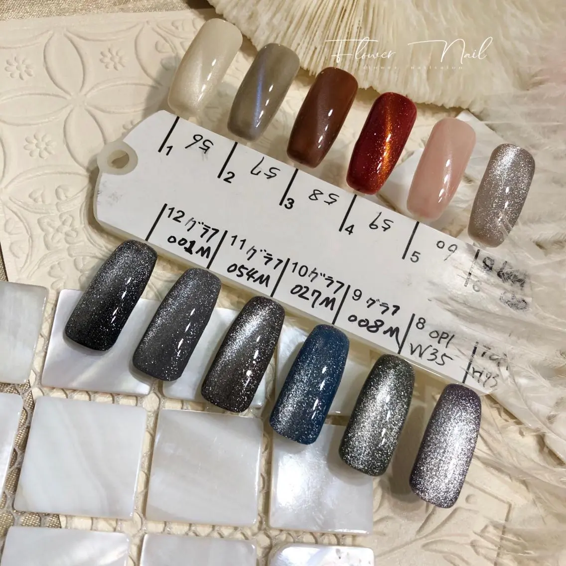 ネイル ジェルネイル マグネットネイル Flower nailのネイルデザイン