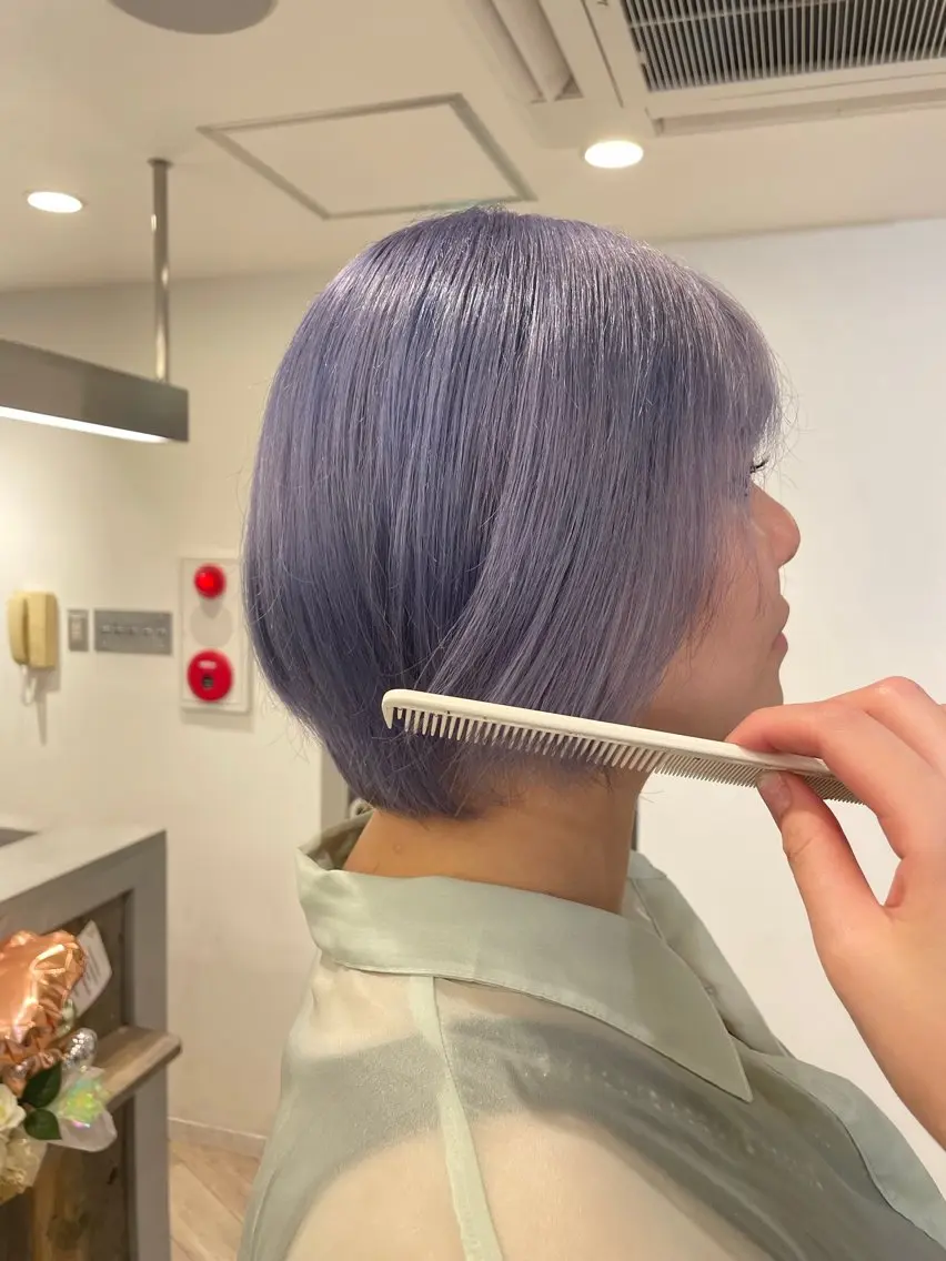 ショート ヘアカラー トリートメント ♡似合わせハイトーン ♡maiのヘアスタイル