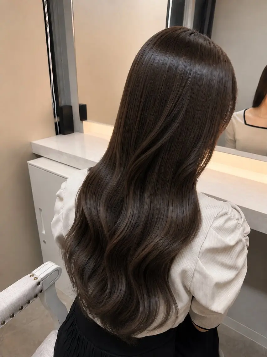 ロング カラー カット ヘアカラー トリートメント 透明感・艶髪 🫧齋藤拓未🫧のヘアスタイル