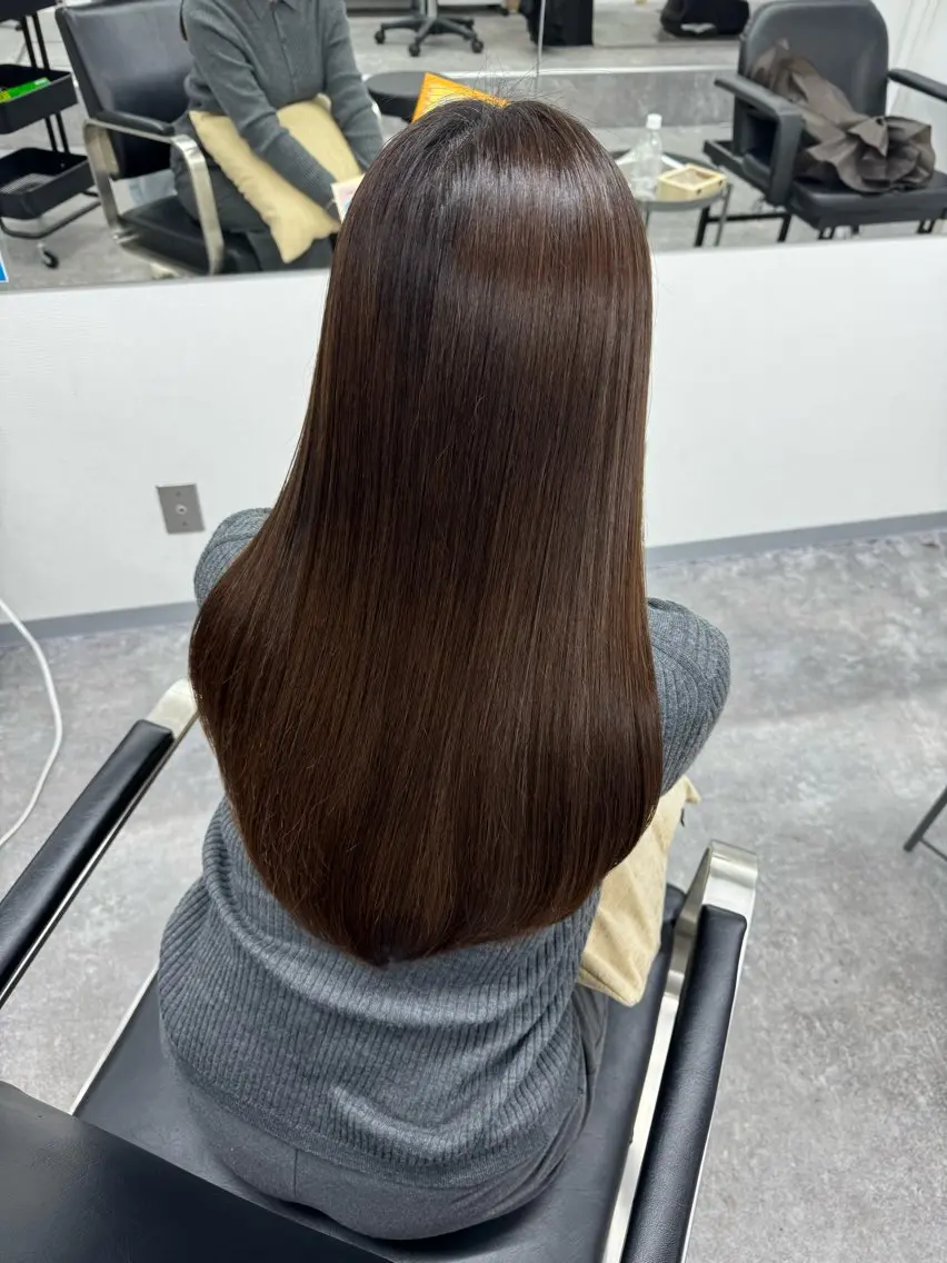 ロング 縮毛矯正 髪質改善メニュー 長井 美佐子のヘアスタイル