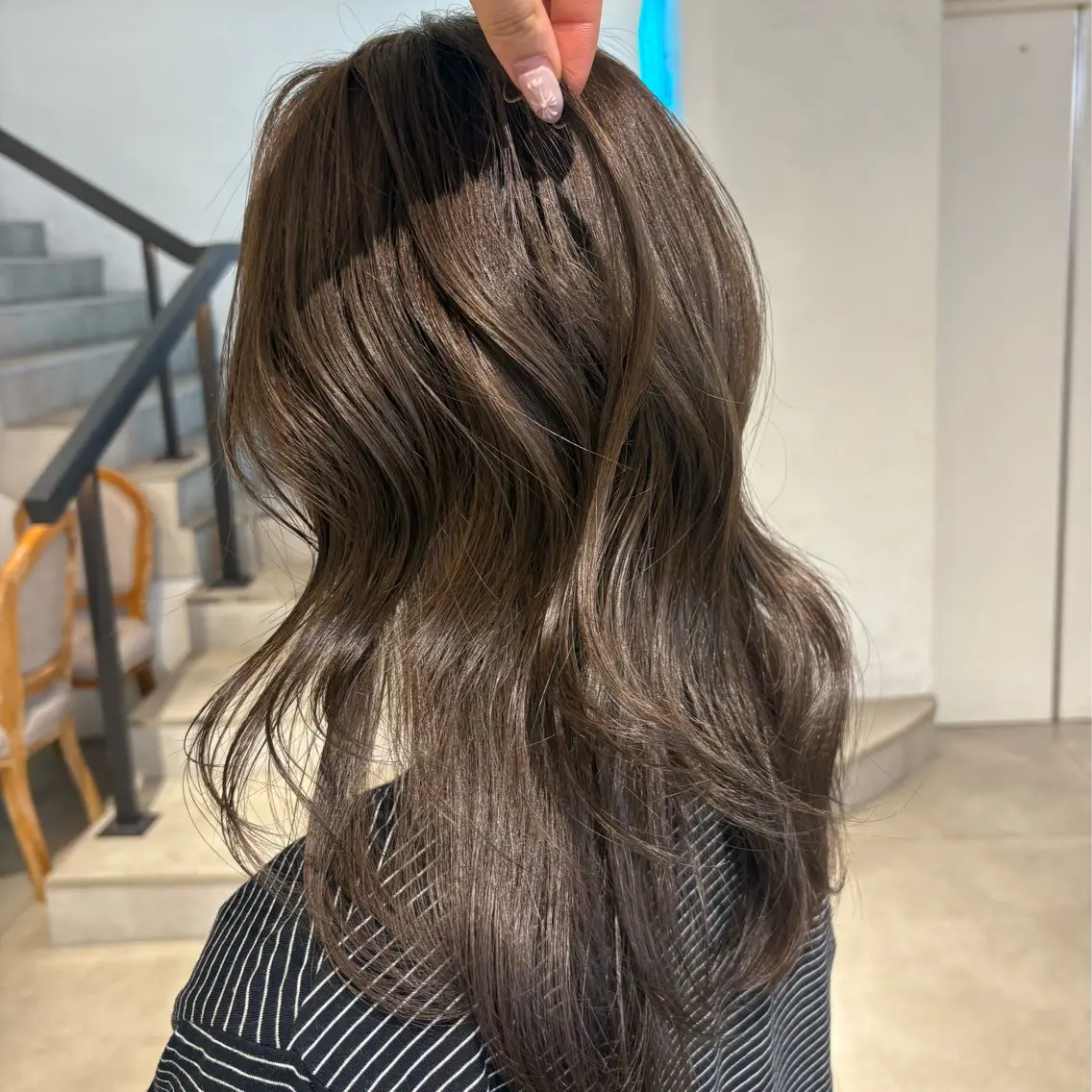 カラー ヘアカラー 透明感カラー/レイヤ ーカットりこ🤎🫧のヘアスタイル