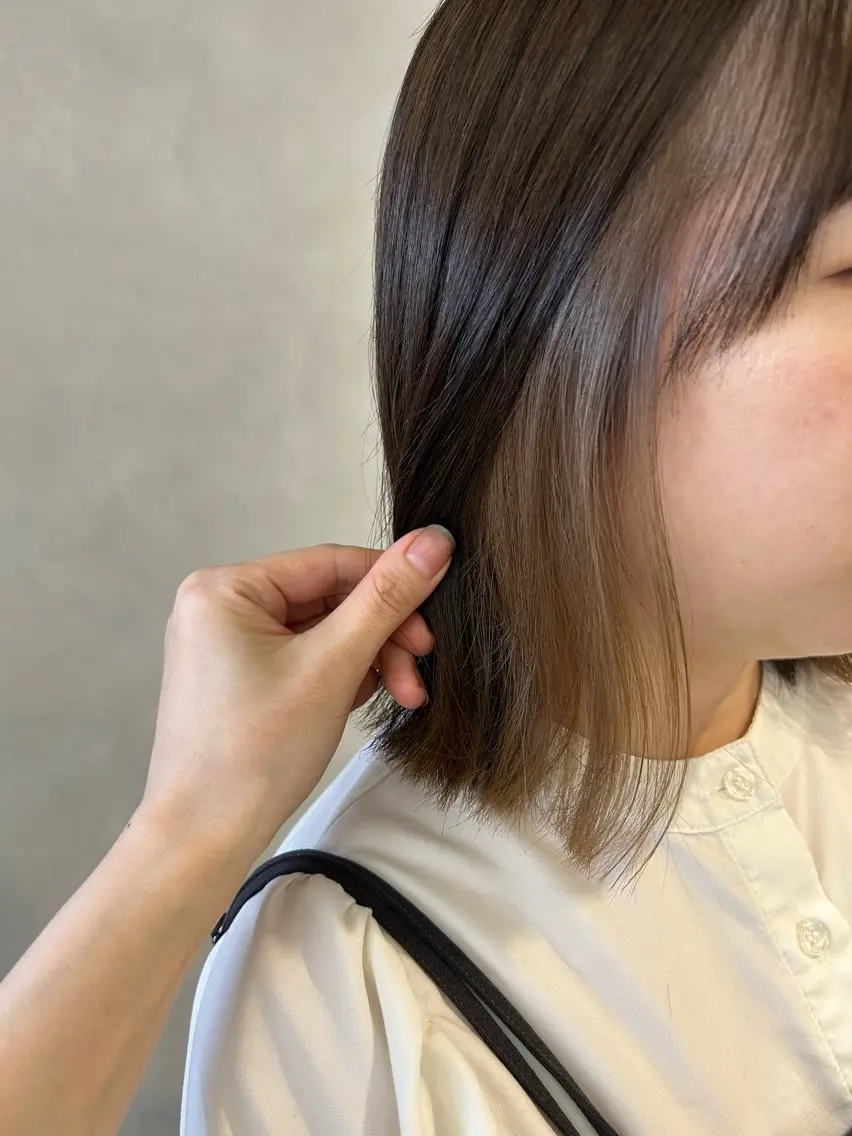 セミロング カラー カット ヘアカラー トリートメント Hatsune 🐯レイヤーカットのヘアスタイル