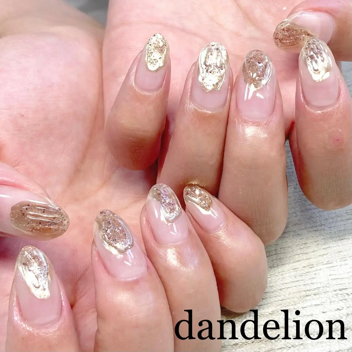 ネイル ハンドネイル ハンドケア dandelion ダンデライオンのネイルデザイン