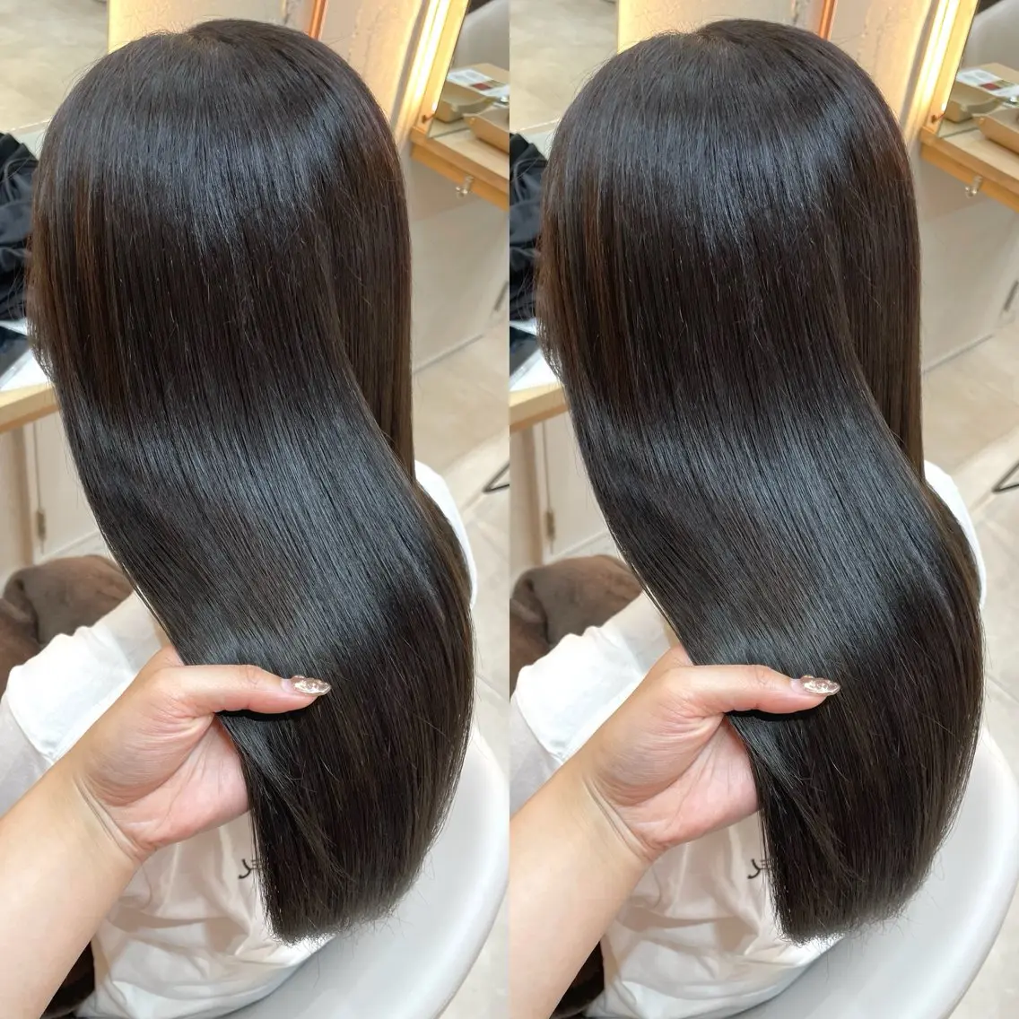 ロング カラー ブラウンカラー オリーブブラウン カット ヘアカラー トリートメント ヘアセット ブリーチ無しダブル カラー🦕まどかのヘアスタイル
