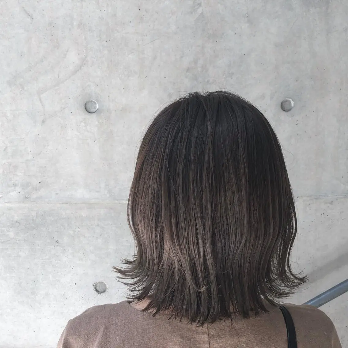ミディアム 切りっぱなしボブ ボブ 髪質改善サロン 梅田/ヨナミネのヘアスタイル