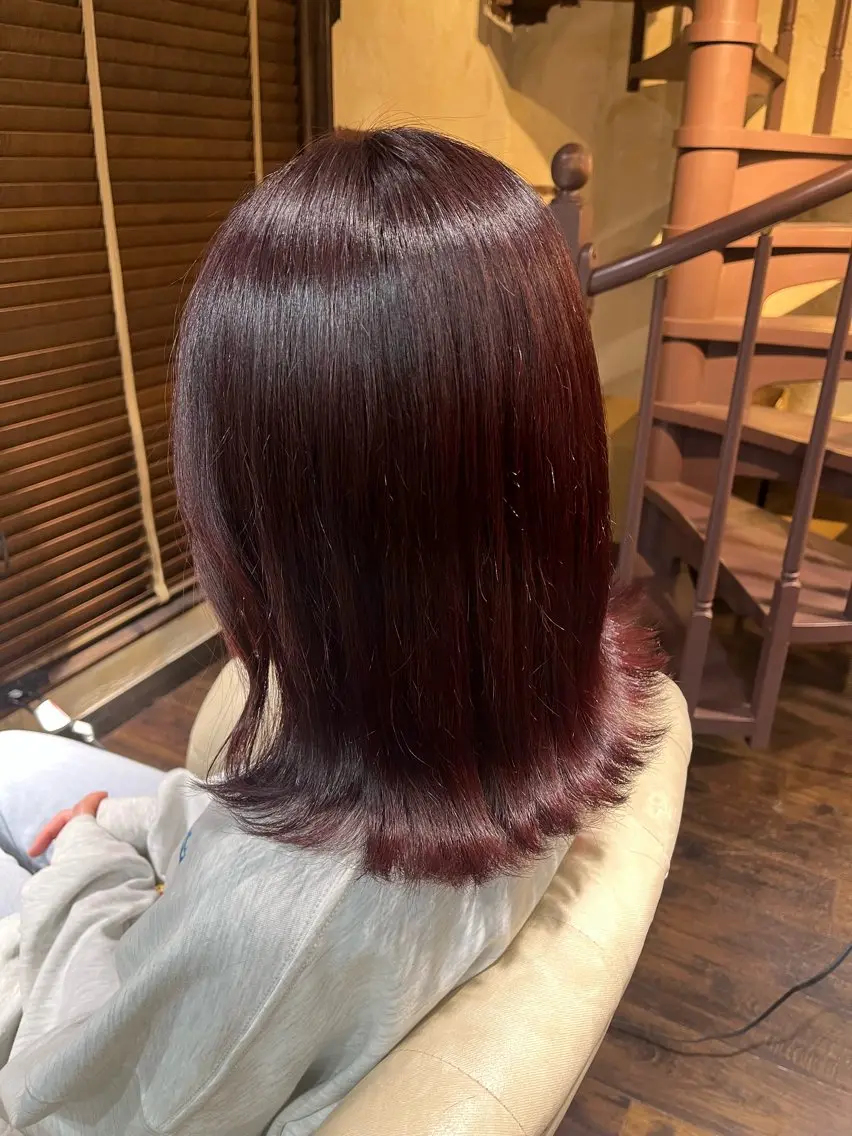 【暖色系ダブルカラー】🌟ブリーチ有り(フル)＋オンカラー✨イメージ写真持ち込み可🩵レッド、ピンク、オレンジなど🧡の写真