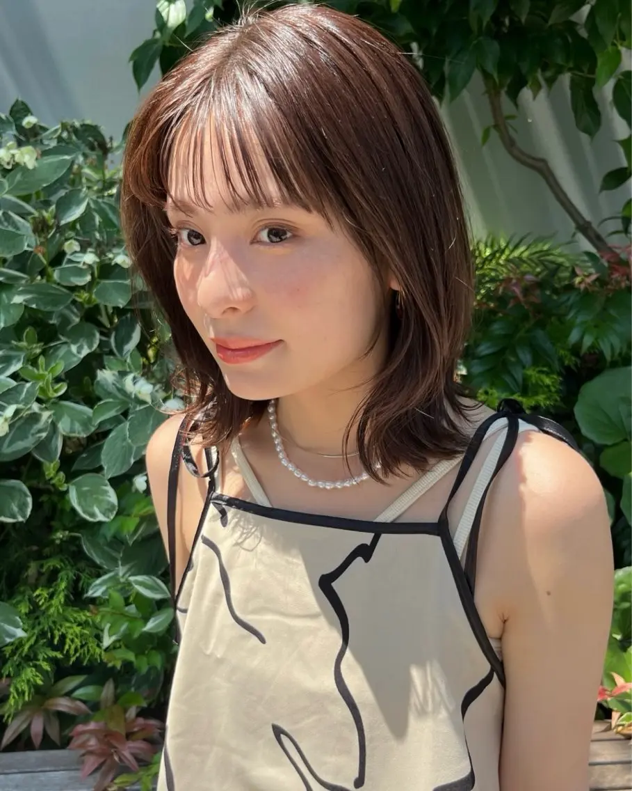 ミディアム カラー ヘアカラー トリートメント ハイトーン/ デザインカラー/カナのヘアスタイル