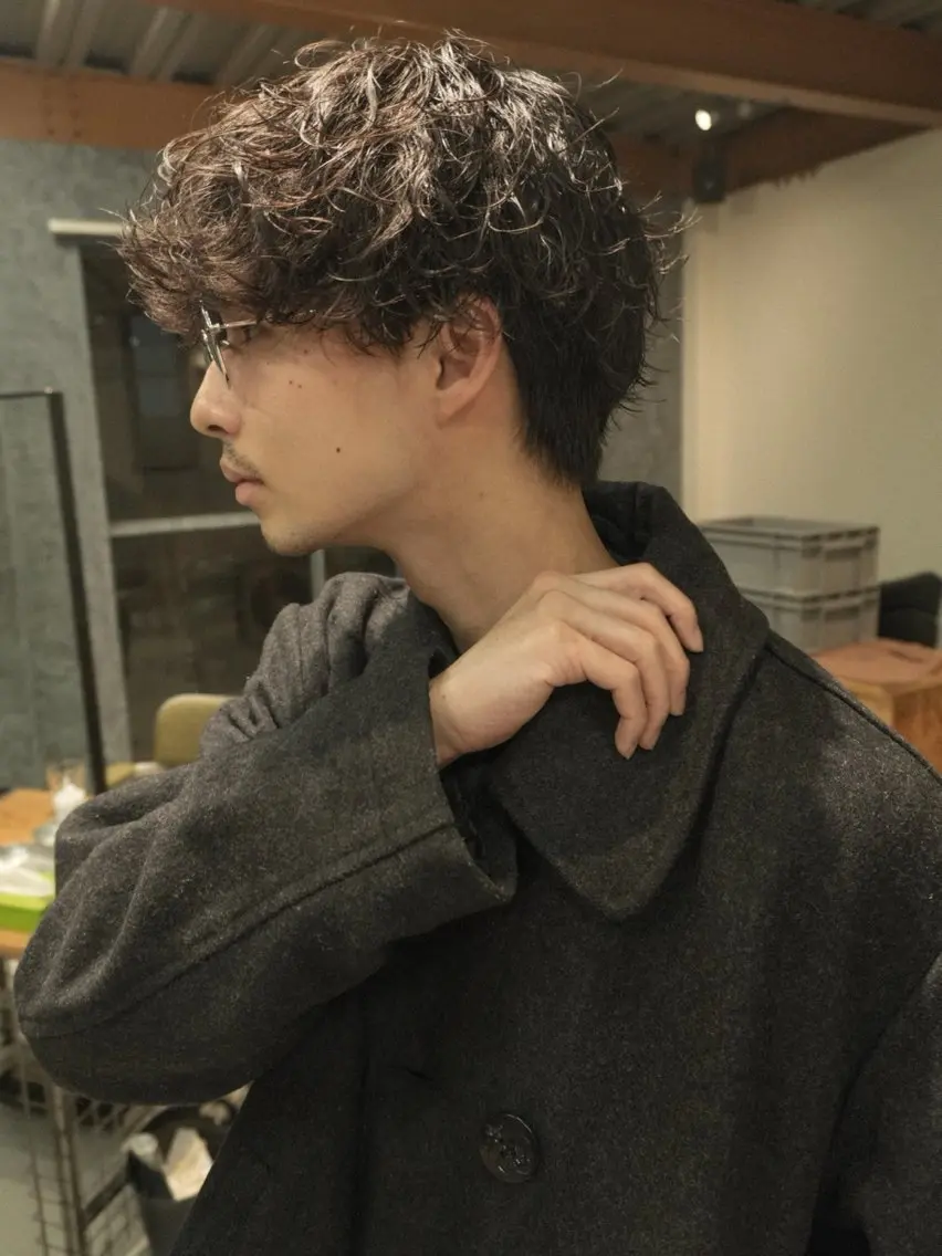 ミディアム メンズ 黒崎 康平のヘアスタイル