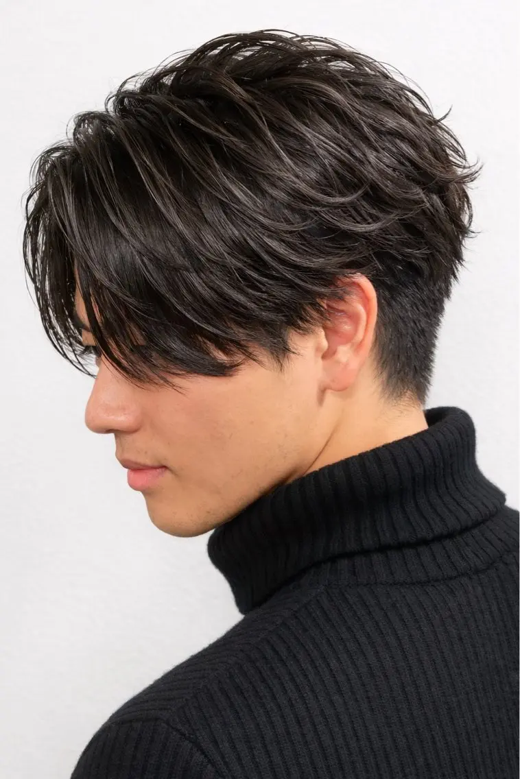ミディアム パーマ 深夜23時まで営業 OR BARBERのヘアスタイル