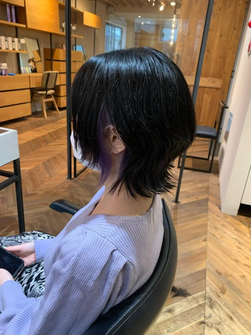 インナーカラー(ブリーチ込み)+フルカラー+2stepトリートメントの写真