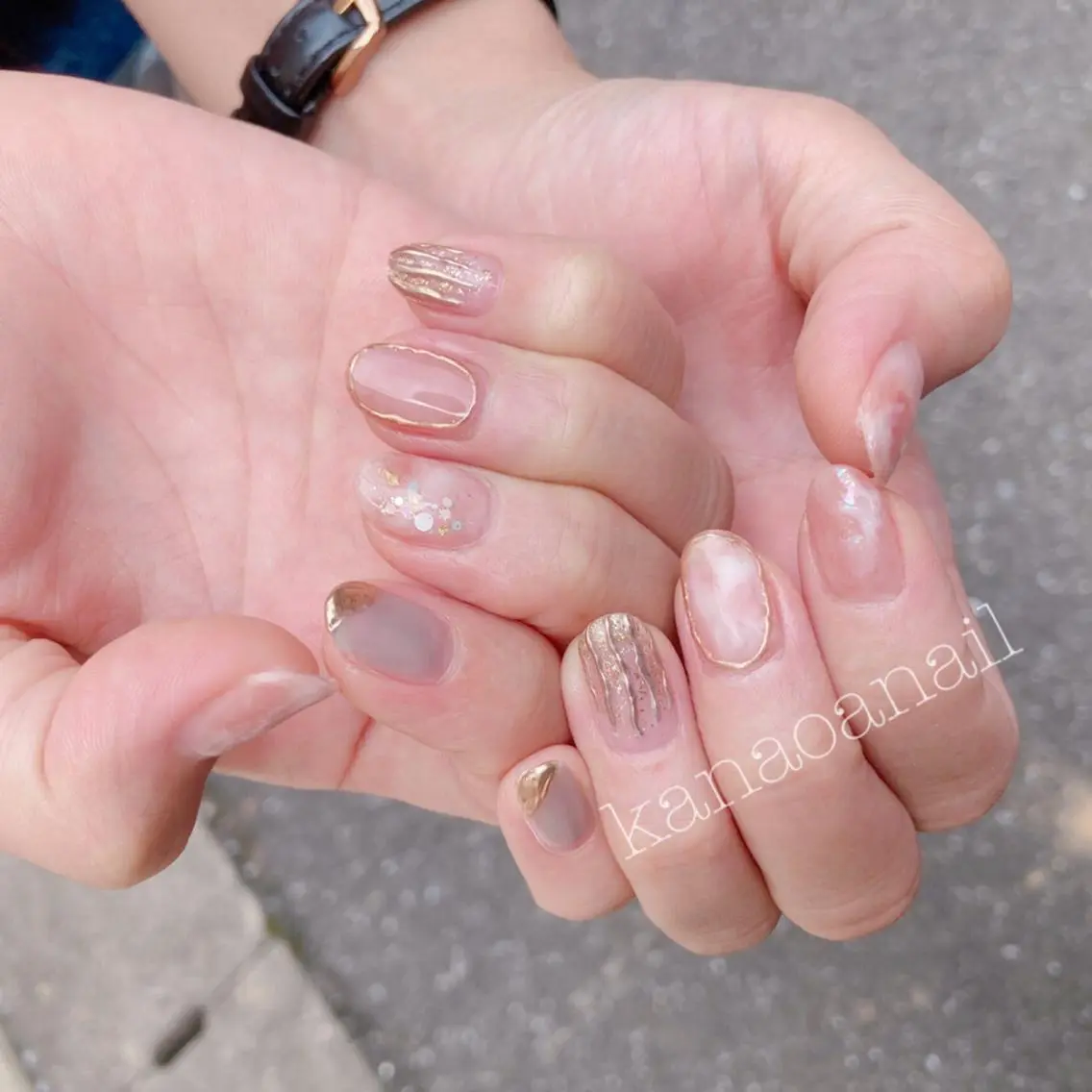 ネイル 地爪育成💅 kanaoanailのネイルデザイン