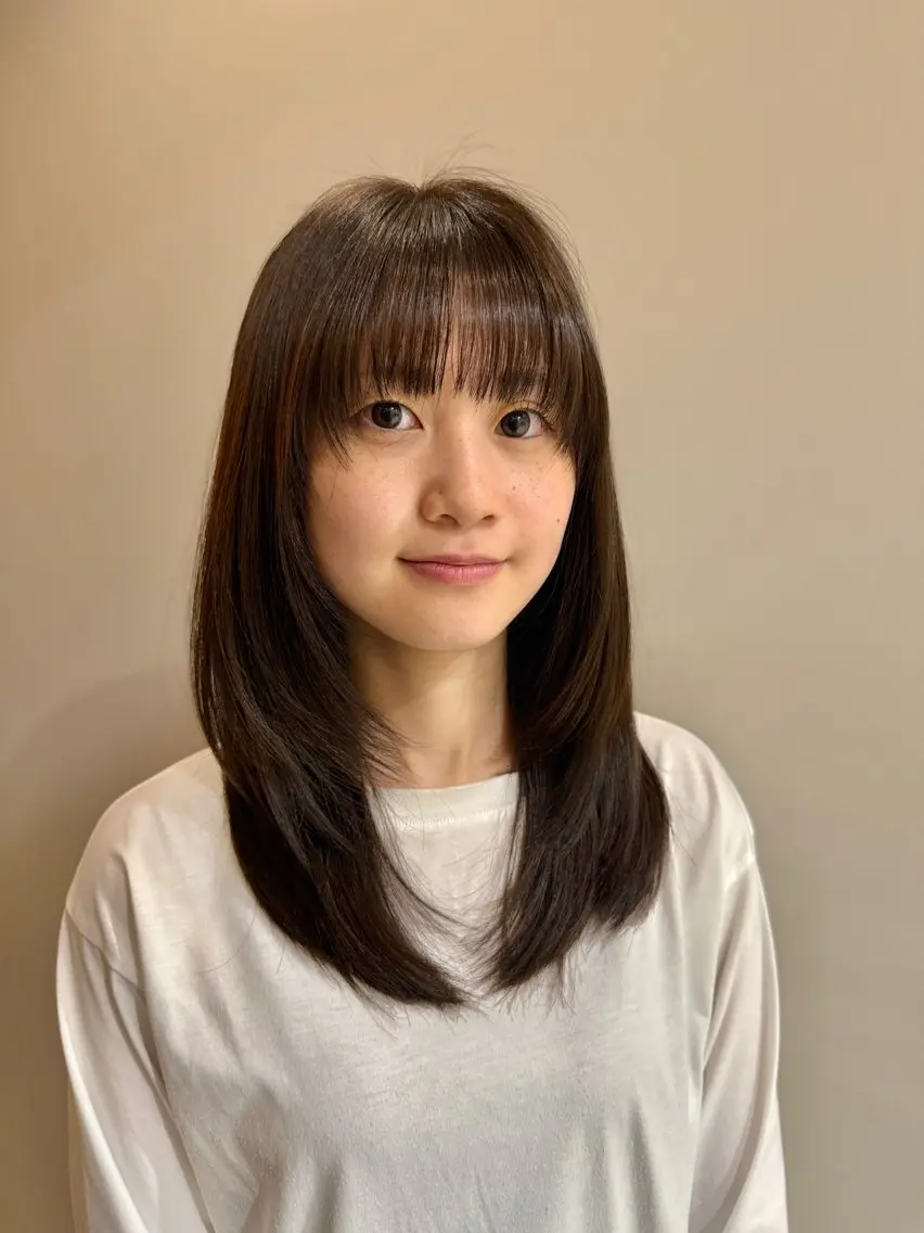 ロング アッシュ アッシュブラウン ヘアカラー 似合わせカラー/ 松岡茉和🐼🌈🌟のヘアスタイル