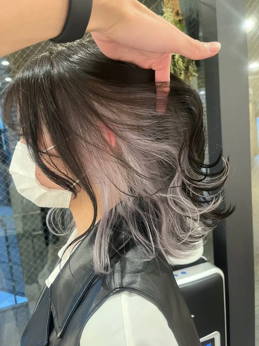 ミディアム カラー ヘアカラー 城 健太郎 💎ハイトーンのヘアスタイル