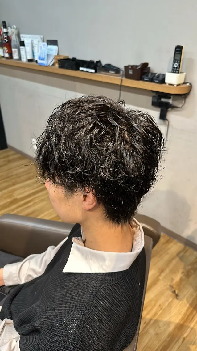 メンズ メンズパーマ arika オケシ　リョウダイのヘアスタイル