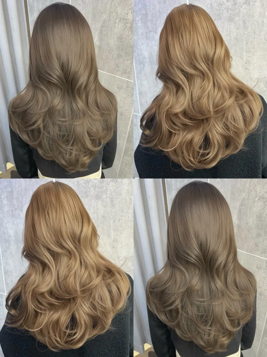セミロング カラー カット ヘアカラー トリートメント 顔まわりの神様✨ 透明感カラー藤嶋秀幸のヘアスタイル