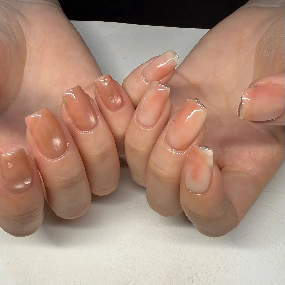 ネイル 持ち込み ハンドネイル mai♡マグネット/ ニュアンス/マツパのネイルデザイン