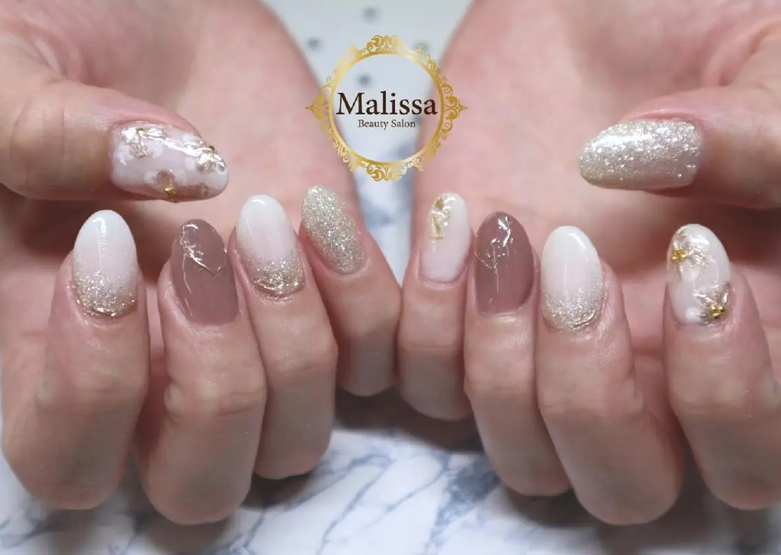 ネイル ミラーネイル Malissa　 スカルプ&深爪歓迎◎のネイルデザイン