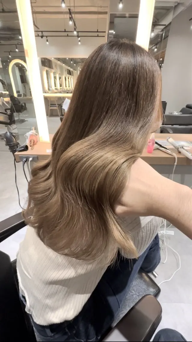 ロング カラー カット ヘアカラー トリートメント レイヤーカット/ ブリーチカラー/雅人のヘアスタイル