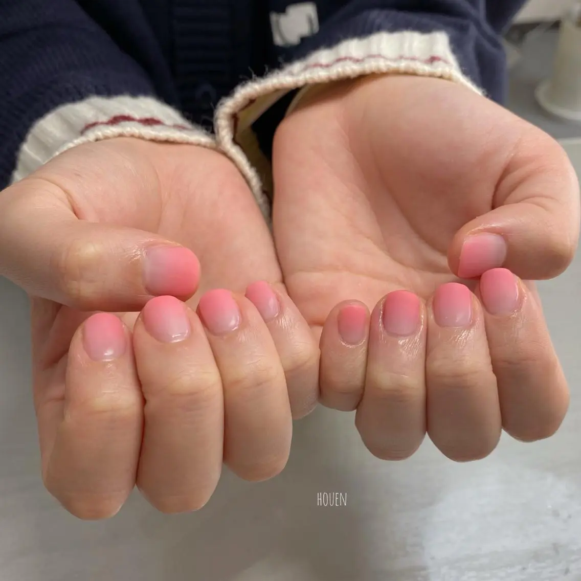 ネイル グラデーション ピンク I pinknail 韓国風·持ち込み専門のネイルデザイン