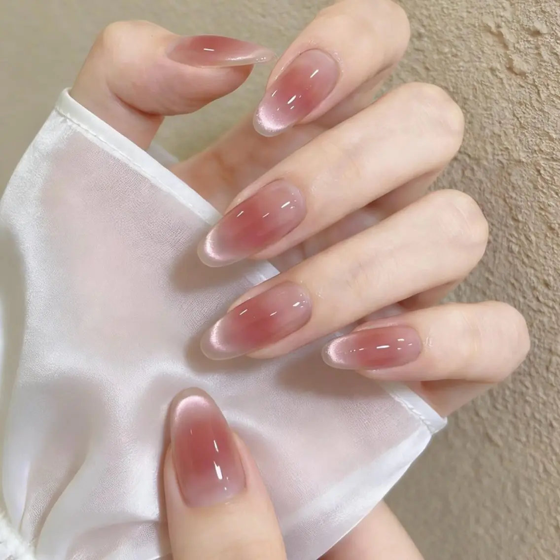 ネイル ハンドネイル 🎀kira 長さだし💗モチ最高のネイルデザイン