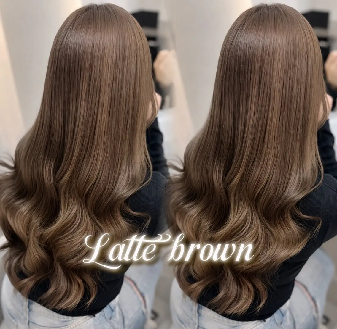 ロング カラー ブラウンカラー 透明感カラー 韓国✖️カラーモデル 🩶kaede🩶のヘアスタイル