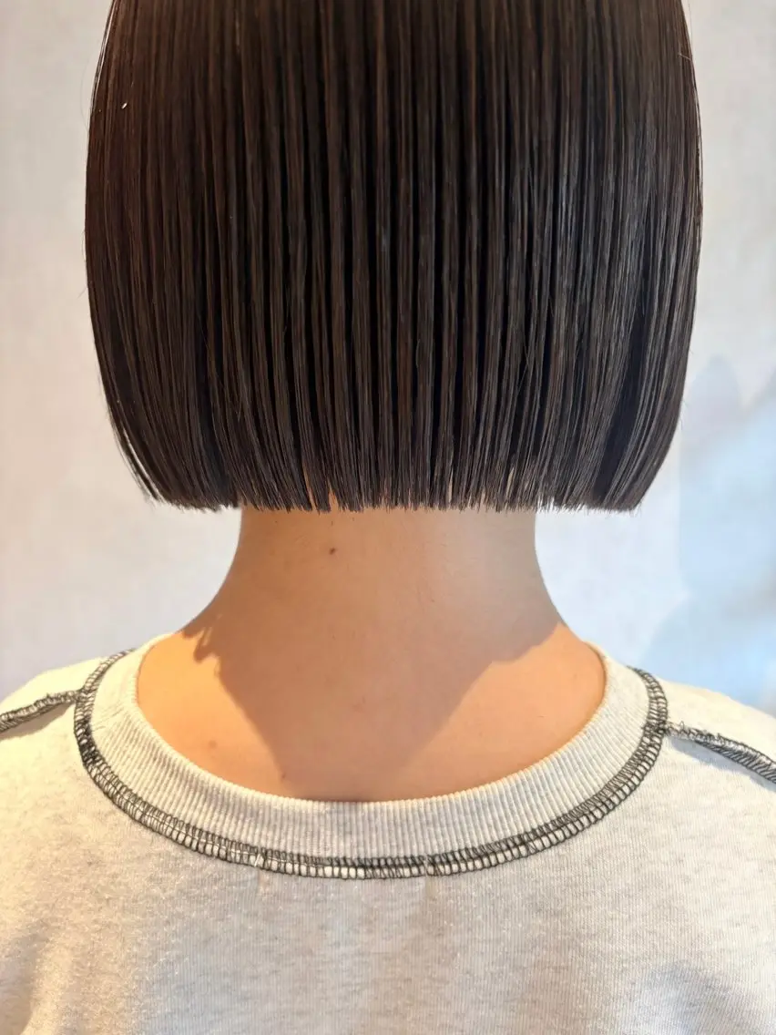 ショート 切りっぱなしボブ ボブ カット ヘッドスパ 【ボブ/個室サロン】 癒し空間mimuraのヘアスタイル
