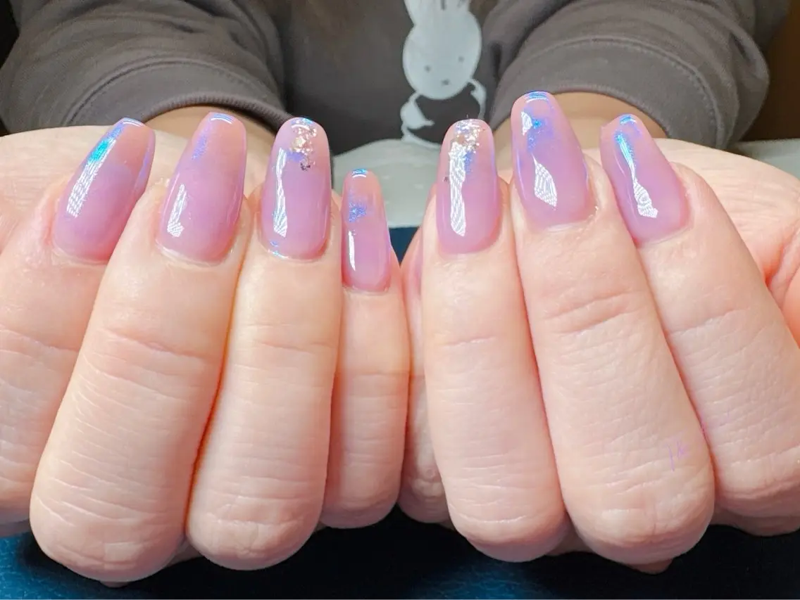 ネイル 長さ出し ジェルネイル キラキラネイル スカルプネイル シンプルネイル T&A nailのネイルデザイン