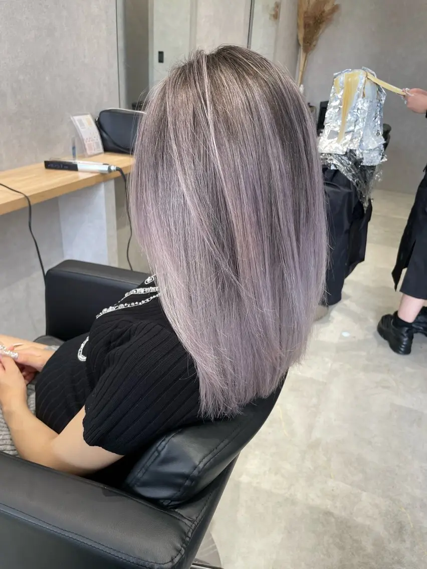 ロング レイヤーカット ヘアカラー 【SOL＿hair】 黒川翔のヘアスタイル