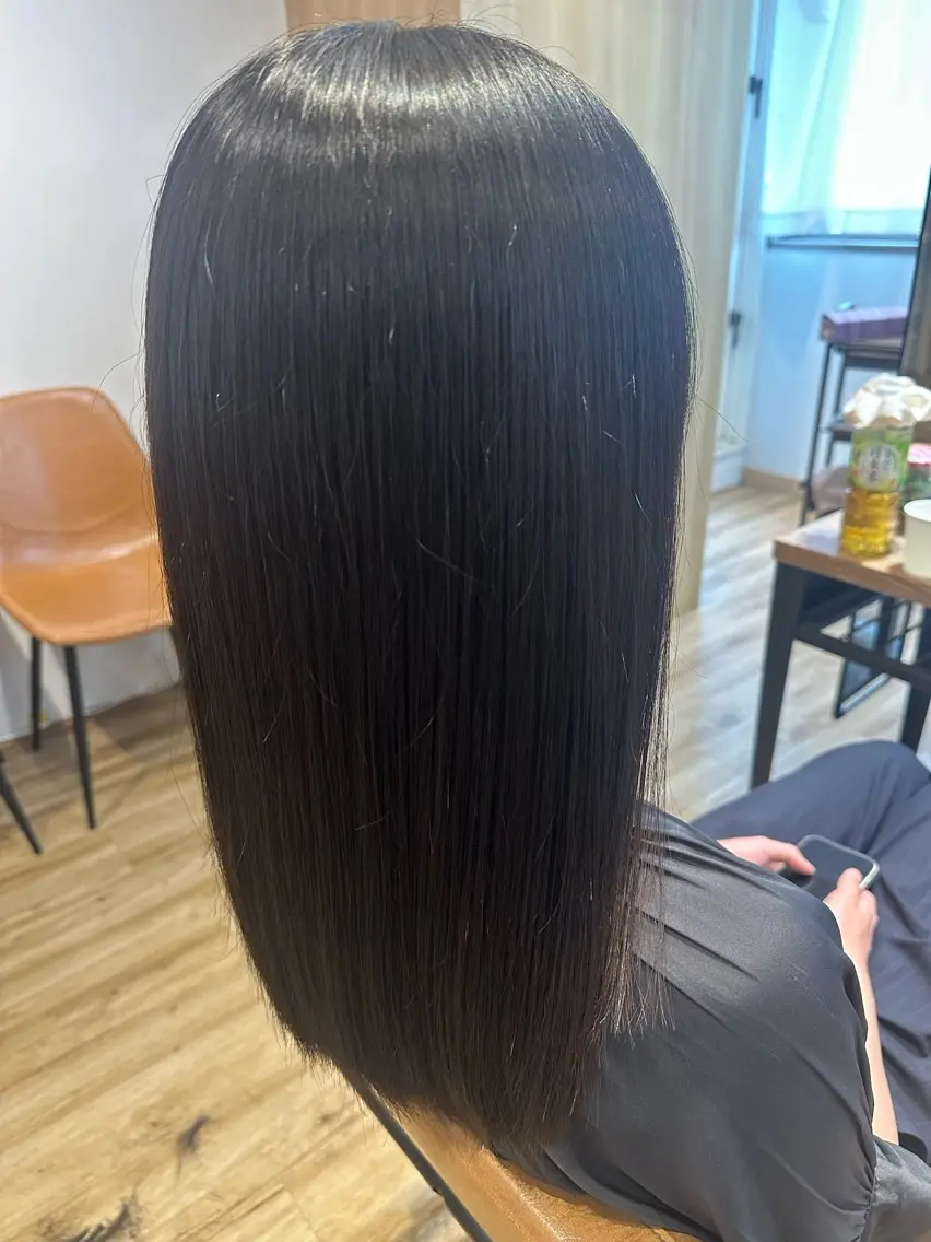 ミディアム カット 縮毛矯正 ✨✂️Nori ✂️✨のヘアスタイル