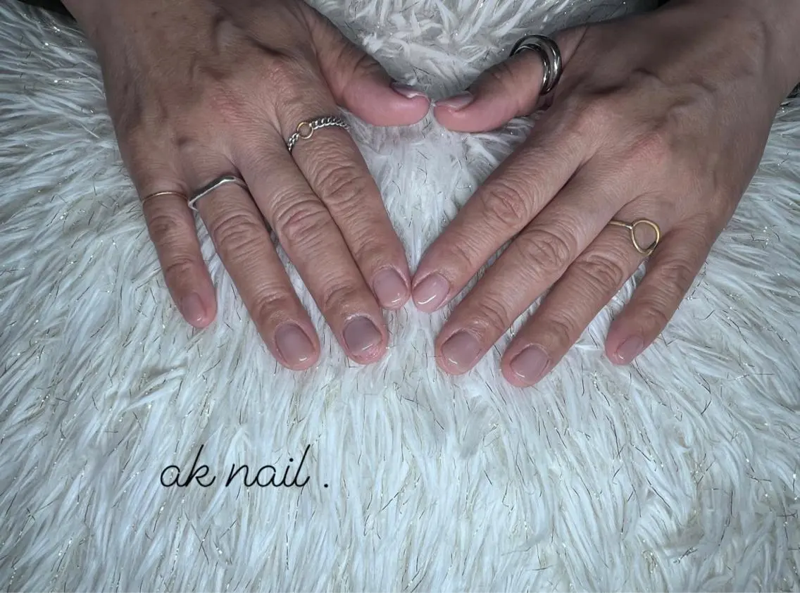 ショート ネイル ワンカラーネイル ak nail .のネイルデザイン