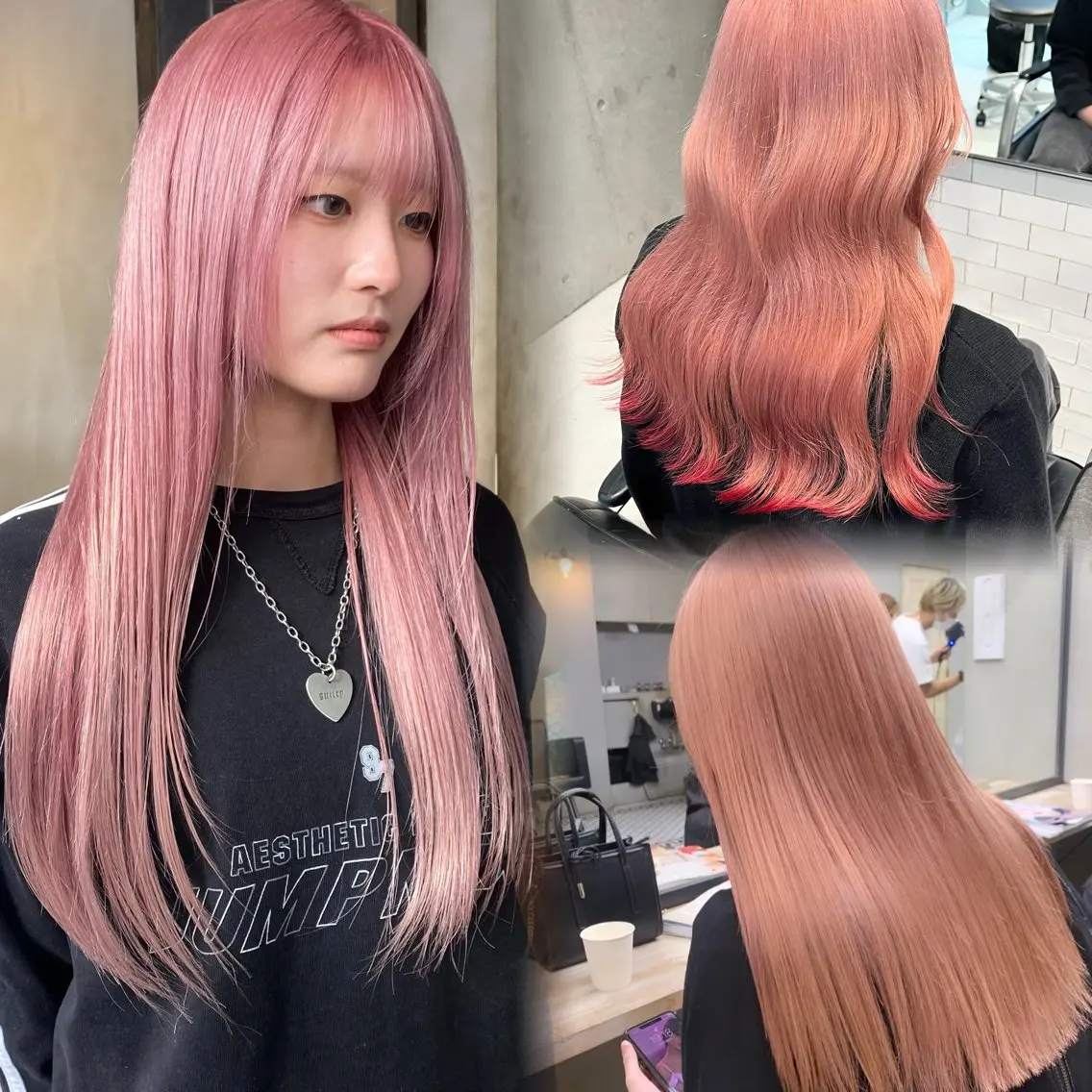 ロング カラー カット ヘアカラー トリートメント 赤みゼロ/透明感 カラー🔅KANTAのヘアスタイル