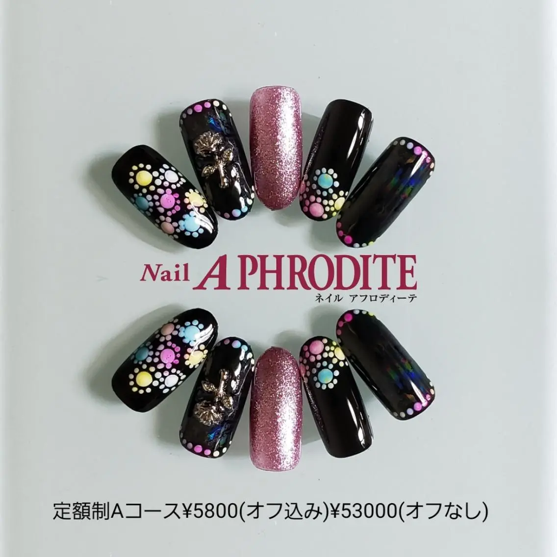 ネイル アートネイル ジェルネイル 持ち込み ソフトジェル ハンドネイル Nail Aphroditeのネイルデザイン