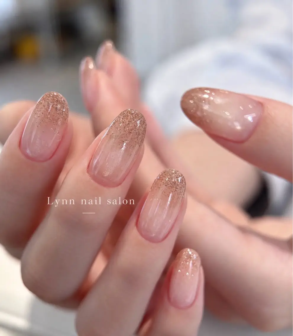 ネイル ボルドー ブラウン フットネイル フレンチネイル グラデーション ハンドネイル Lynn_ Nailのネイルデザイン