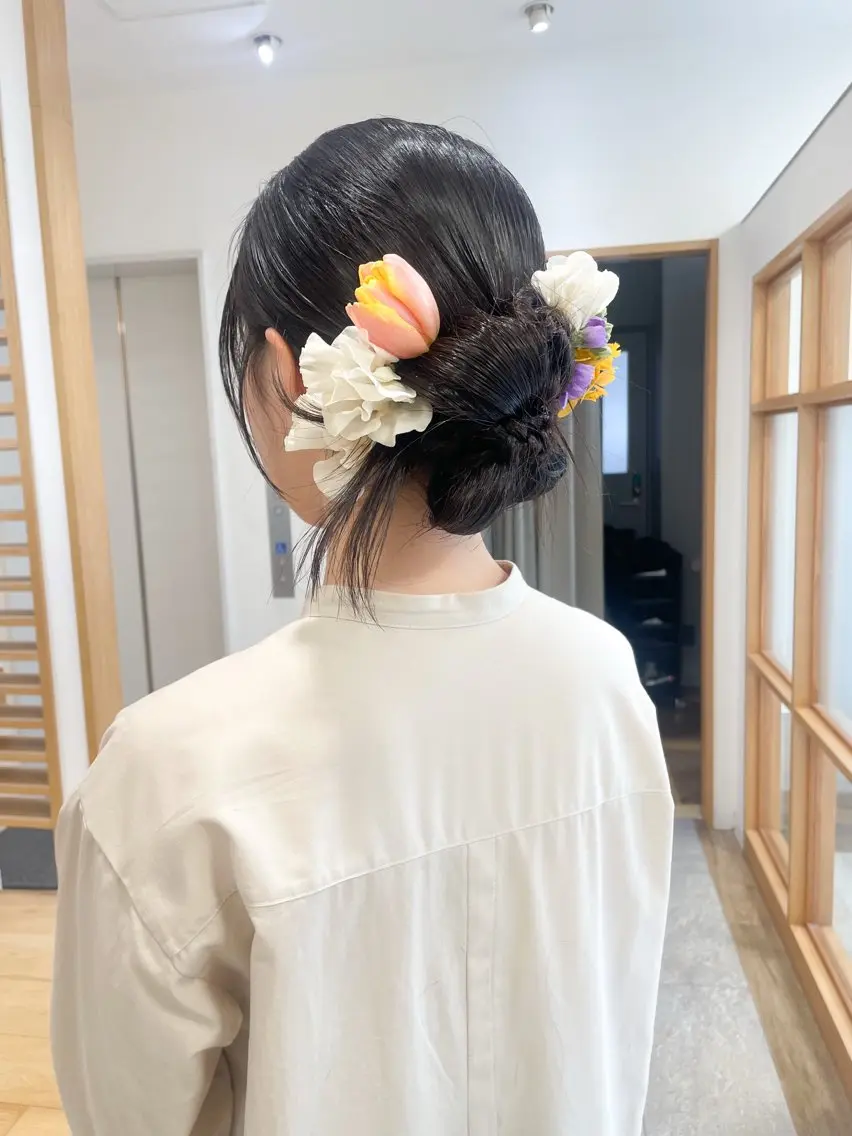 ヘアアレンジ 緒方リエ 時短ショート・ボブのヘアスタイル