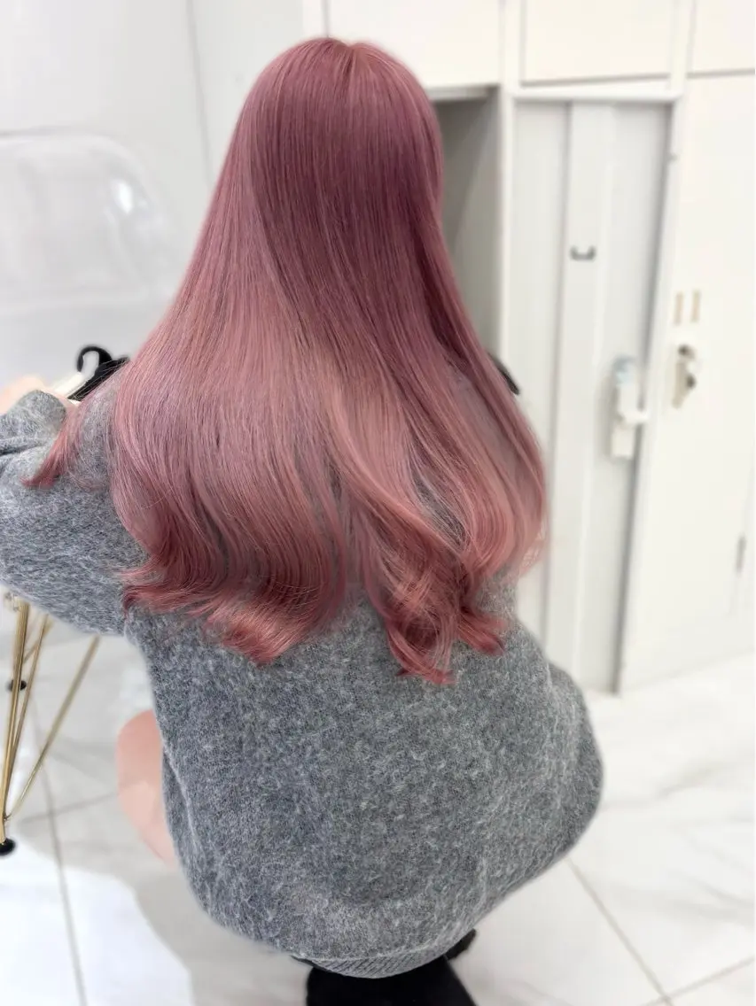セミロング カラー ブリーチ グレージュ ハイトーンカラー ラベンダーカラー ラベンダーグレージュ カット ヘアカラー トリートメント 盛れる顔周り🤍渋谷 Risa🎀のヘアスタイル