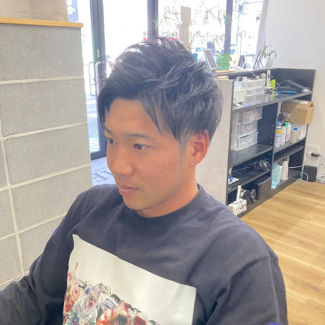 ショート メンズ アップバング ツーブロック メンズ特化/垣見 隼人のヘアスタイル