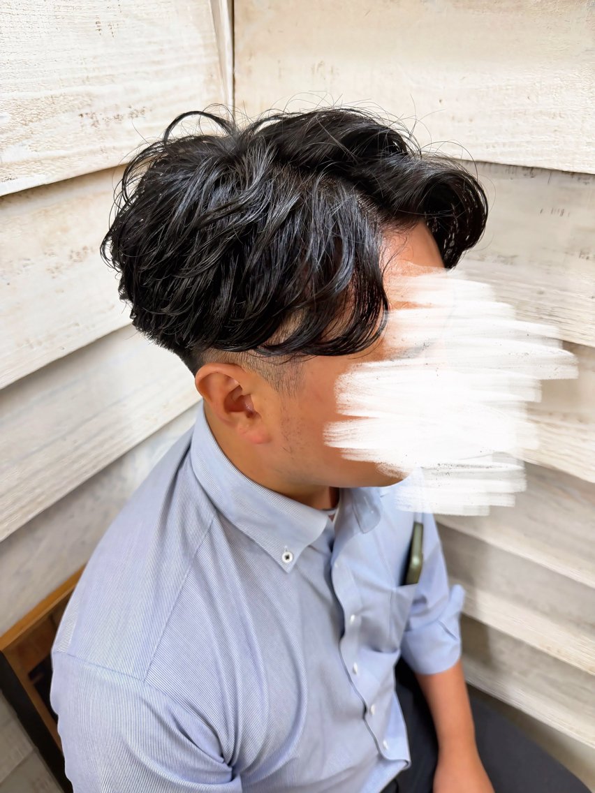 🌸U24/ミニモ学割🌸メンズカット+パーマ【ニュアンス/フェザー】の写真