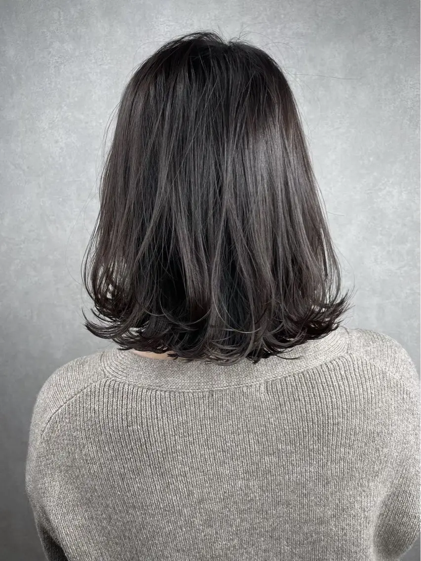 ミディアム カット ヘアカラー BUCKS【天王寺】 バックス【駅30秒】のヘアスタイル