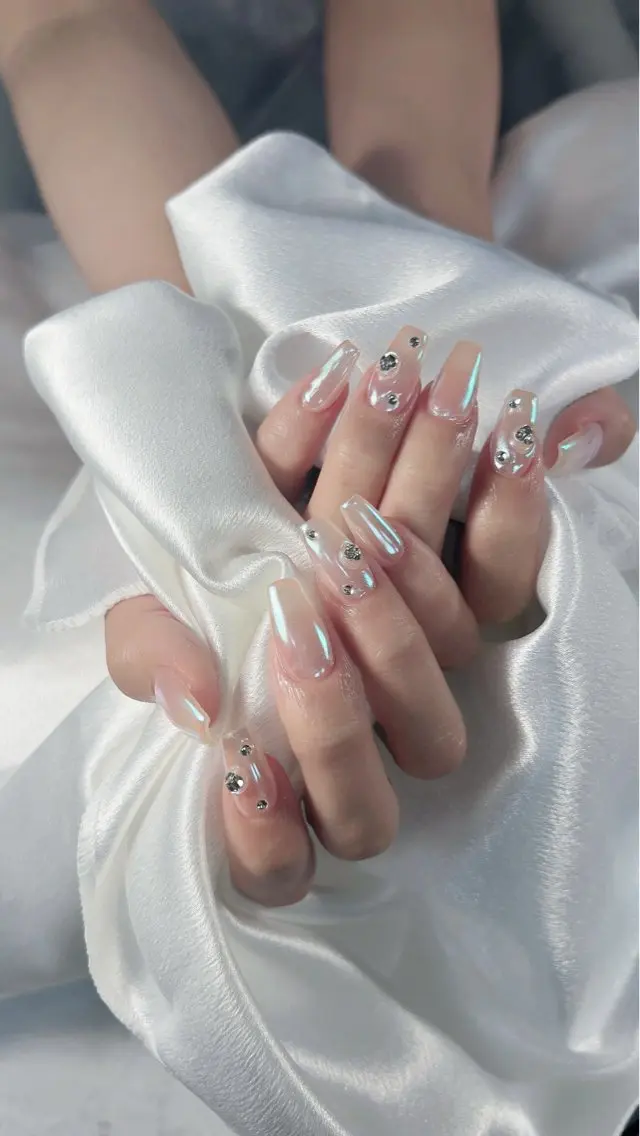 ネイル 長さ出し ミラーネイル Sunset Nail 柏のネイルデザイン