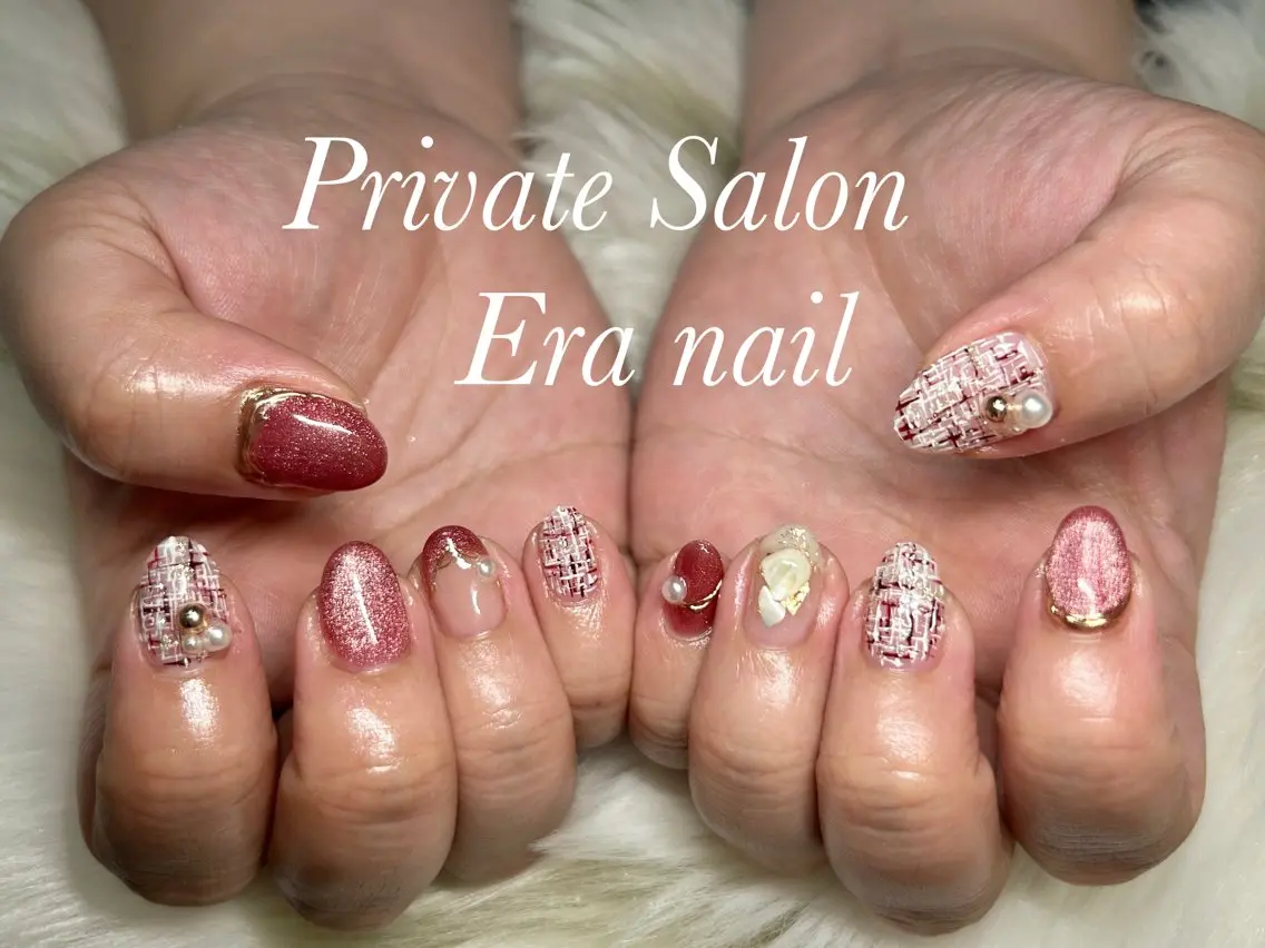 ネイル ツイードネイル ハンドネイル Era nailのネイルデザイン