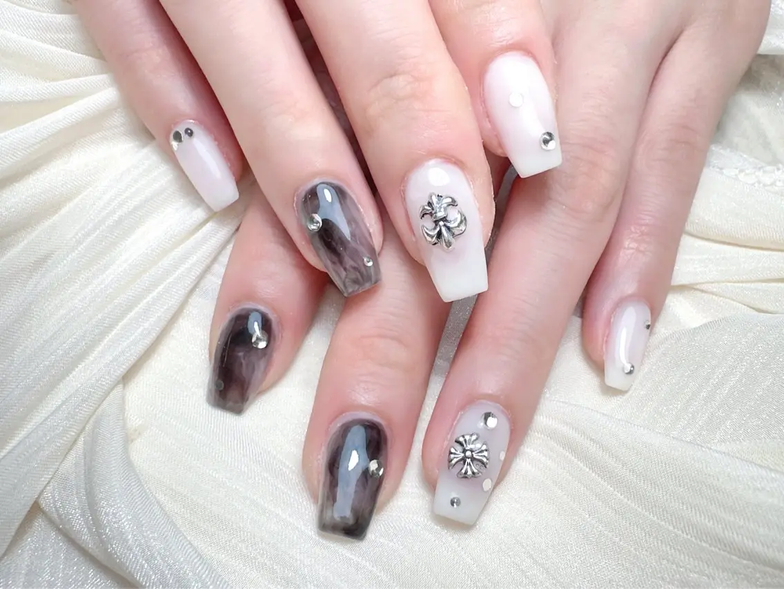 ネイル ハンドネイル M 🌷Nail 長さだし専門店のネイルデザイン