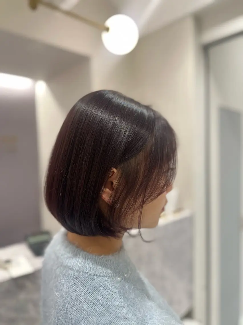 ショート カラー カット ヘアカラー ヘッドスパ 韓国レイヤー✨ yasuko銀座のヘアスタイル