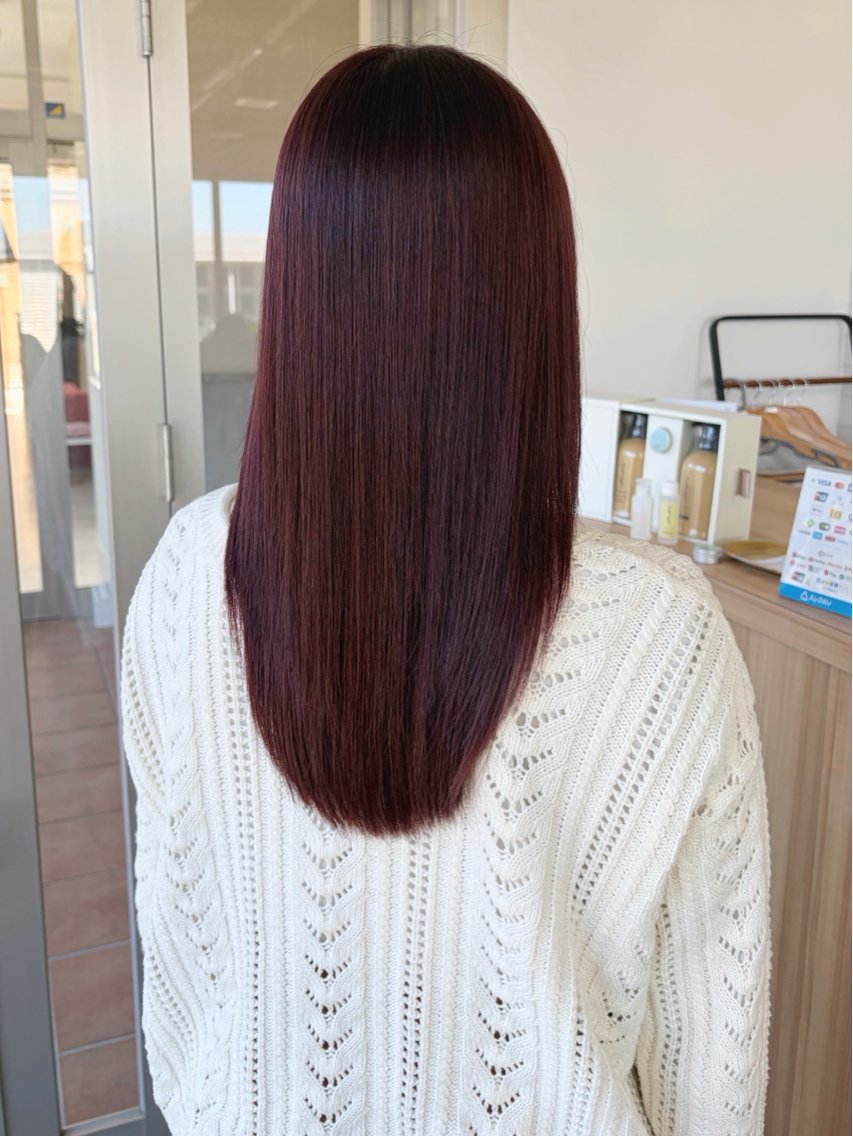 カラー ヘアカラー 本谷 羽菜のヘアスタイル