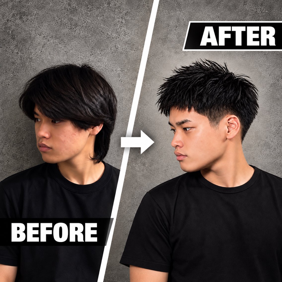ショート メンズ カット ヘアセット スパイキーショート 心斎橋【戸兵吏駒】のヘアスタイル