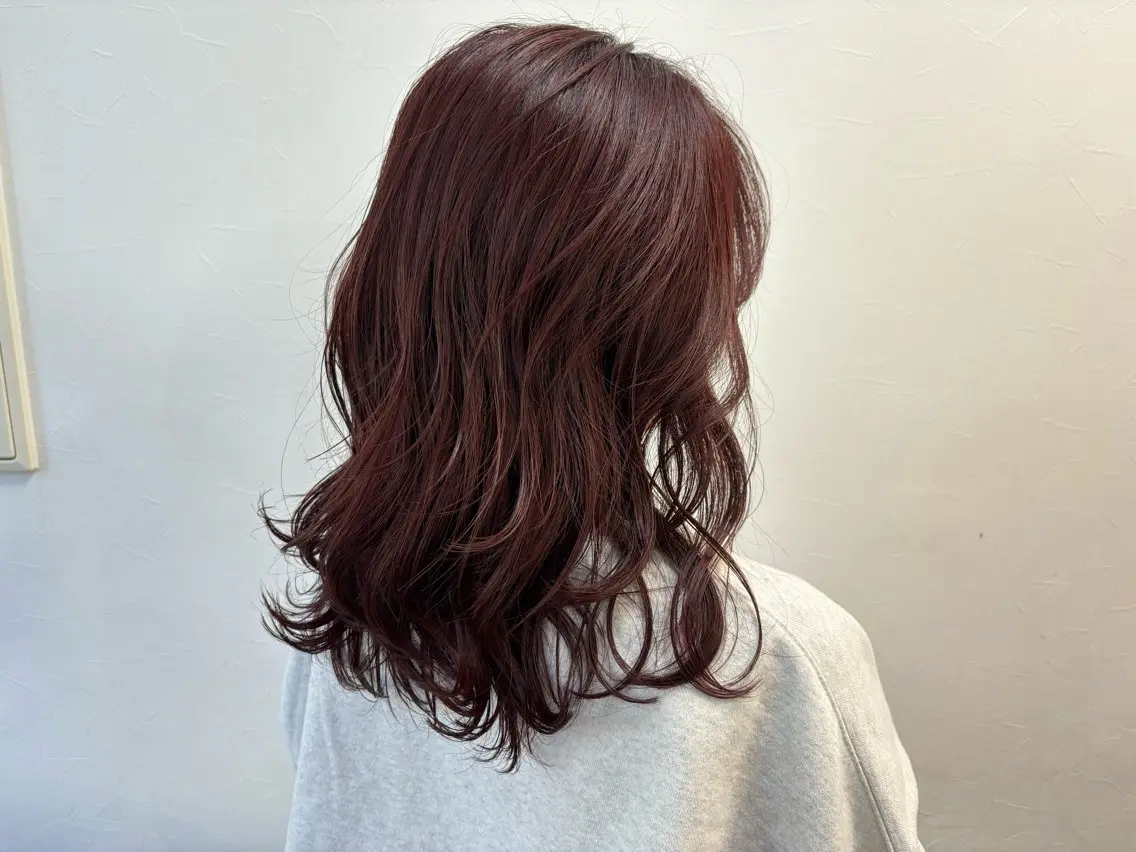 ミディアム カラー ヘアカラー 小顔似合わせカット ┊︎*AYANO*のヘアスタイル
