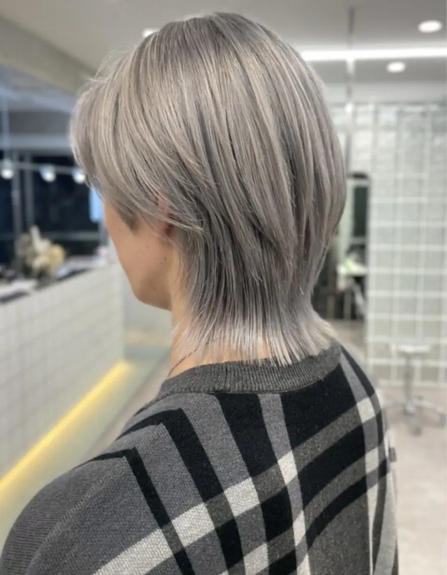 カラー メンズ メンズブリーチ ブリーチ ダブルカラー 🎀メンズパーマ☆ 艶カラー☆Syuriのヘアスタイル